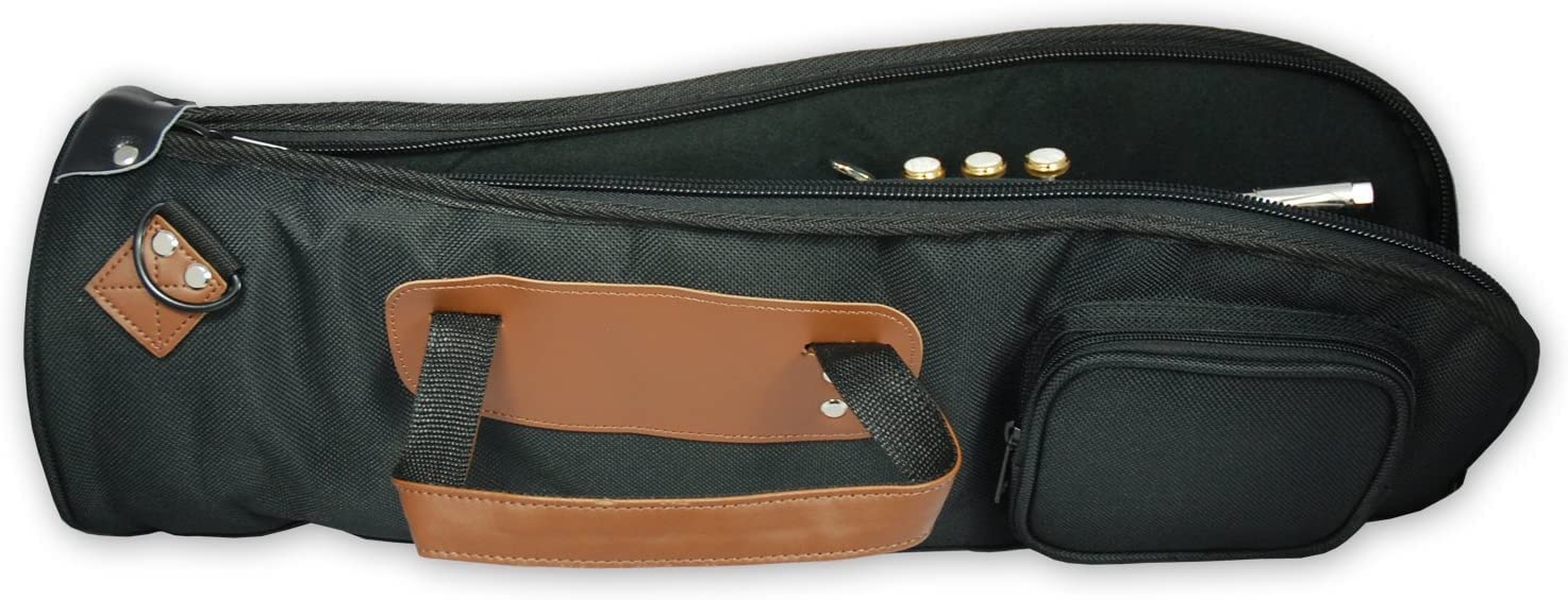Soundman® Gigbag für Trompete - Extra stabile Verstärkung am Trichter - mit weicher Innenfütterung - Softcase für Trompete