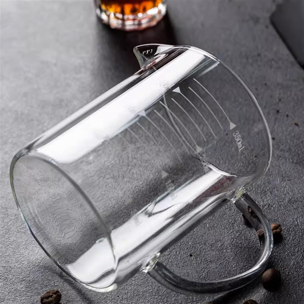 Hand Brewed Coffee Extraction Measuring Cup Thickened Glass With Scale Large Capacity Household Beaker