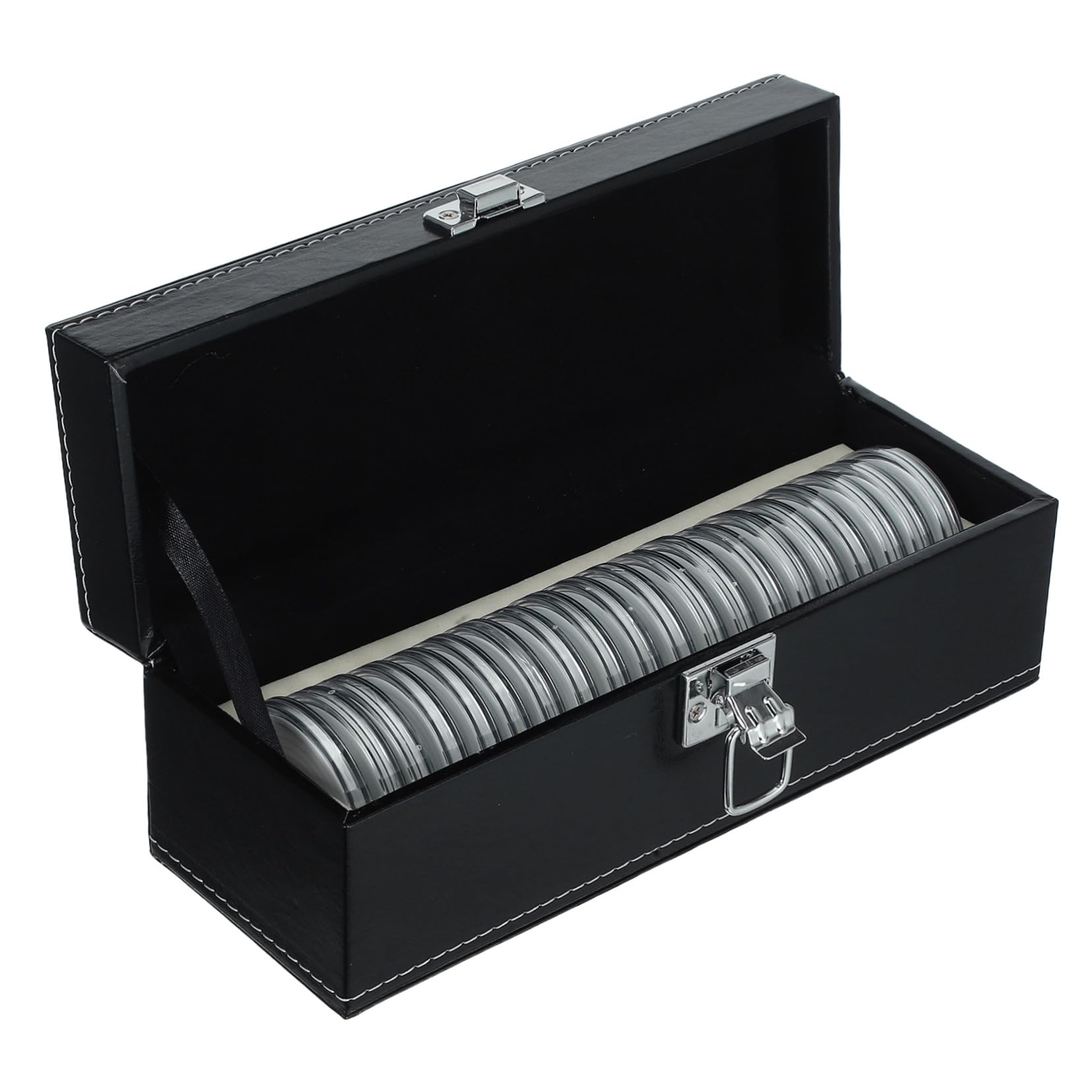 Boîte de rangement pour médailles avec capsules étanches et joint mousse - 8