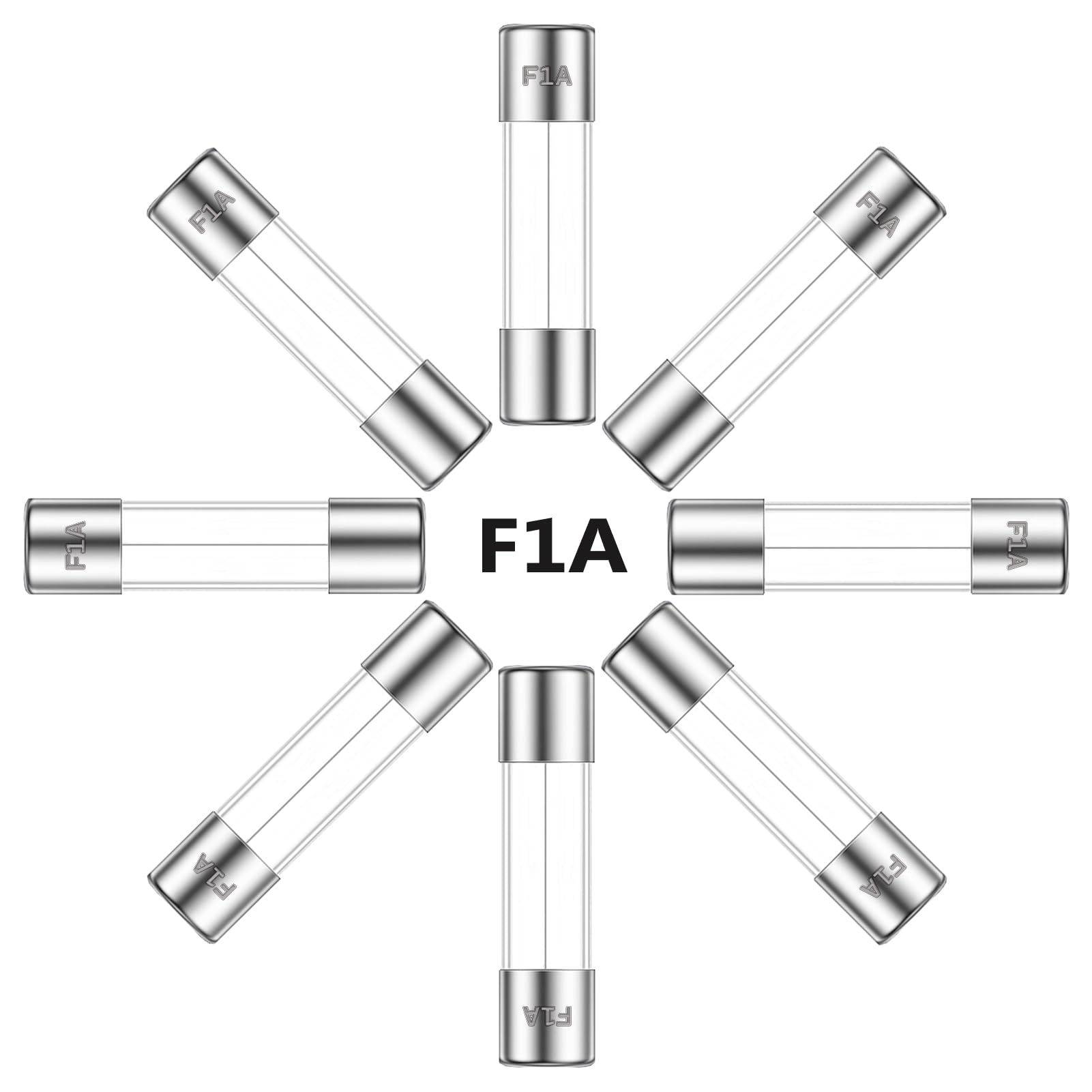 Photo 1 of ALLECIN 1A 250V 6x30MM Fast Blow Glass Fuse 1 Amp 250 Volt 0.24 x 1.18 Inch Fast-Acting Tube Fuses F1AL250V (Pack of 20Pcs)