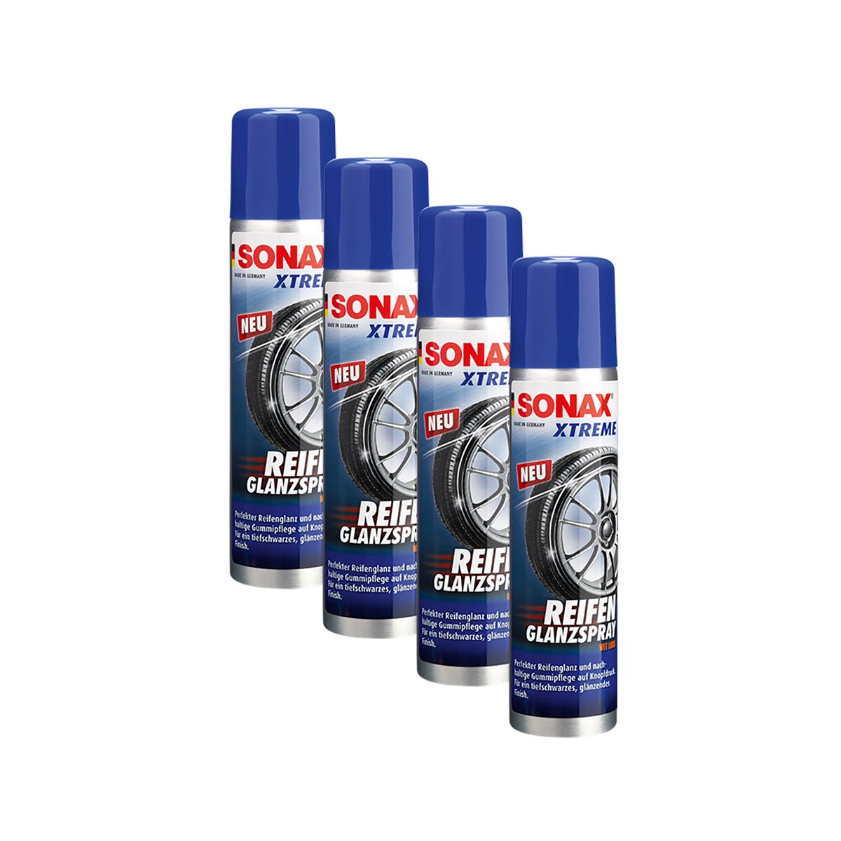 SONAX 4 X 02353000 Xtreme Spray lucido per pneumatici, 400 ml
