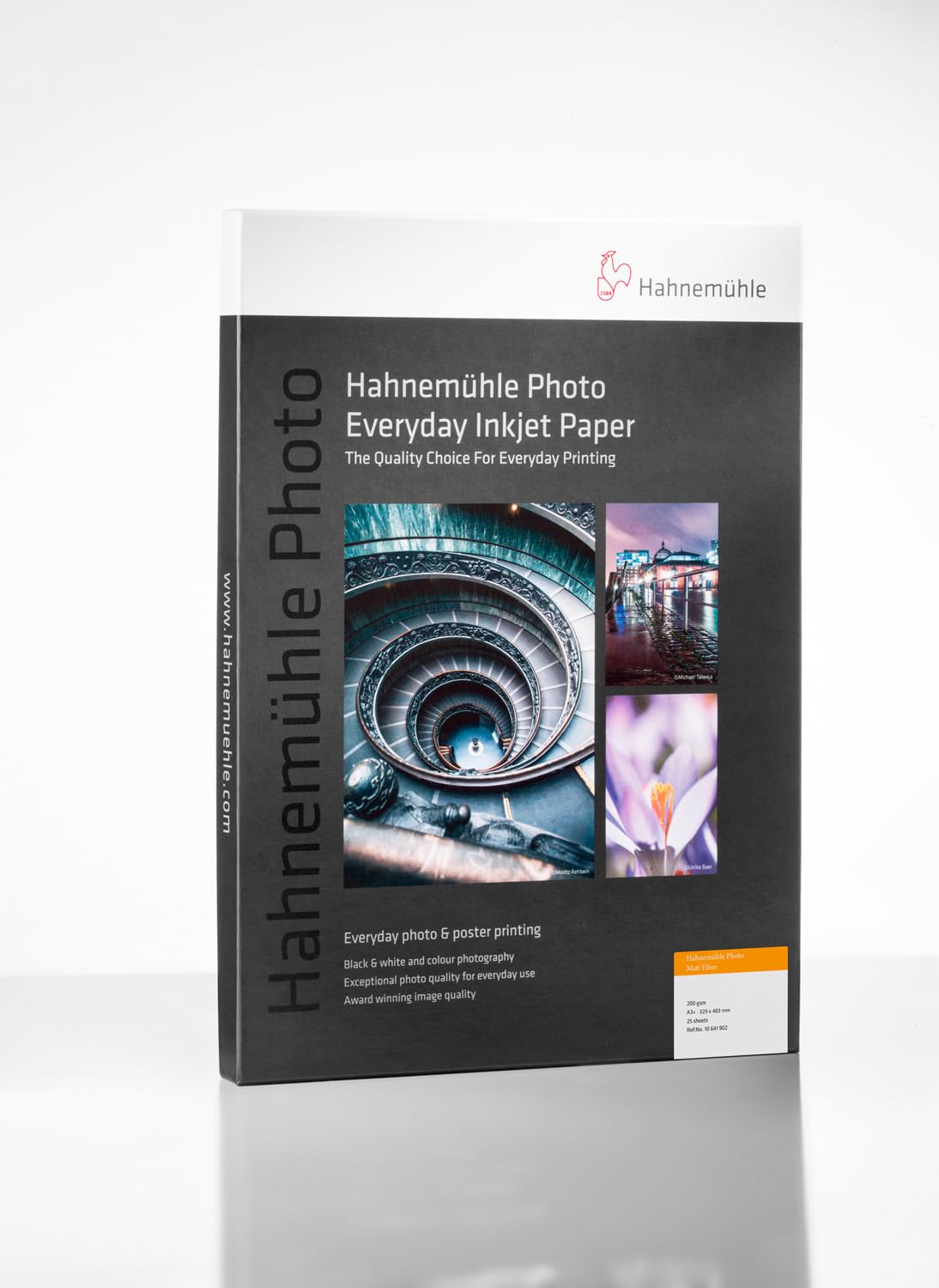 Hahnemühle 10641902 - Papel fotográfico (200 g/m², DIN A3+, 329 x 483 mm), color blanco cálido