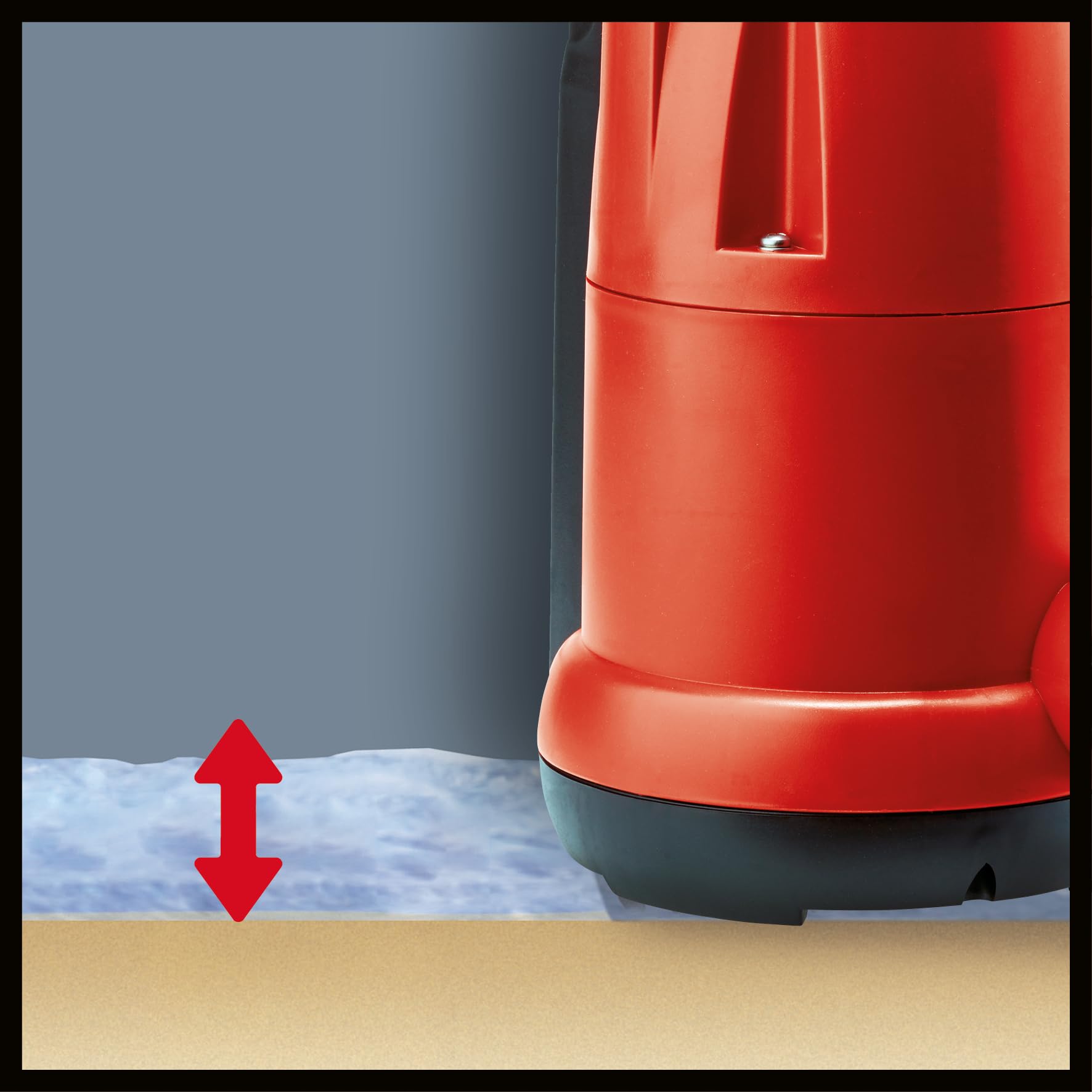 Einhell Pompa a immersione acque chiare GC-SP 5511 IF (550 W, portata max 11000 L/h, prevalenza 7 m, immersione max 10 m, aspirazione fino a 5 mm)