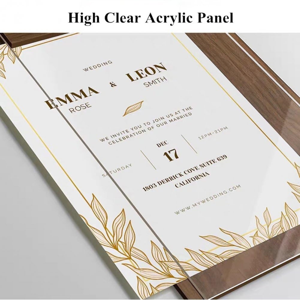 A4 L kształt drewna uchwyt na papier menu ekspozytor numer stołu ślub akrylowy uchwyt na telefon zdjęcia ramka 210x297mm
