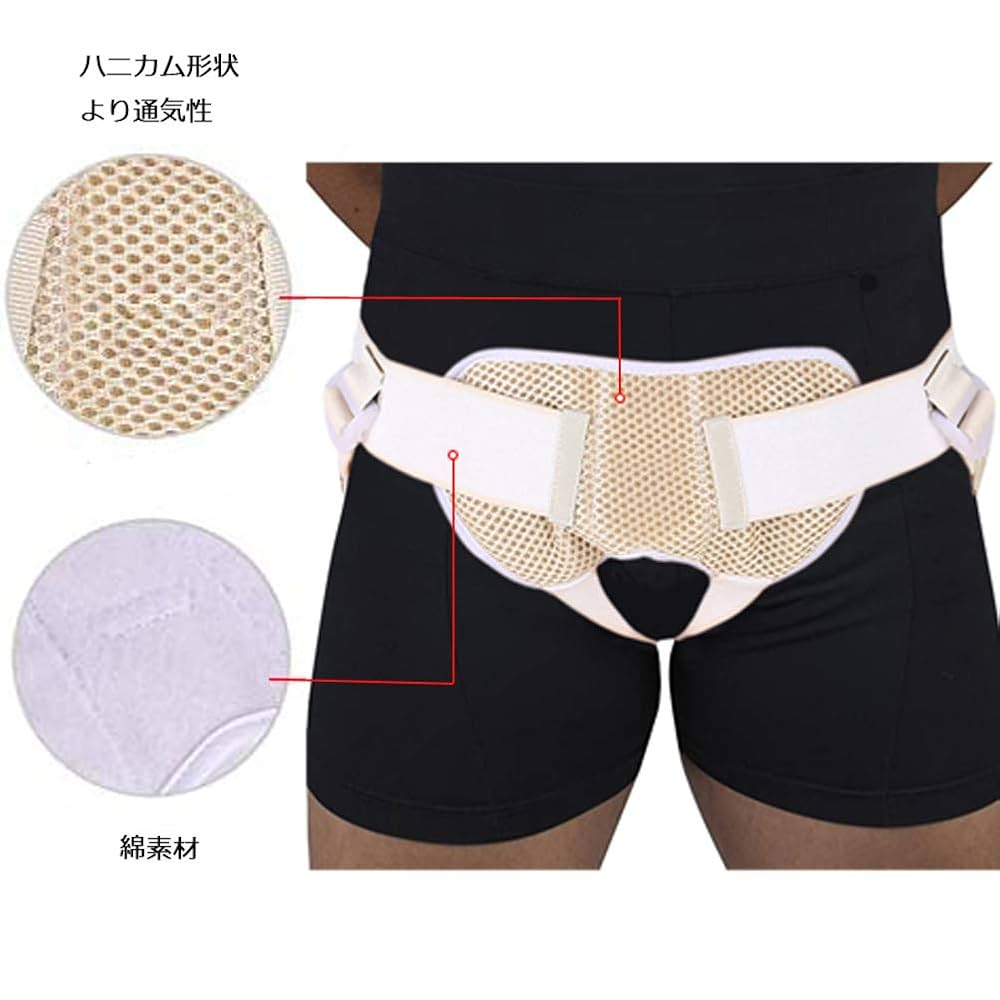 Amazon | Paskyee ヘルニア バンド 脱腸帯 腹部 大人 男性用