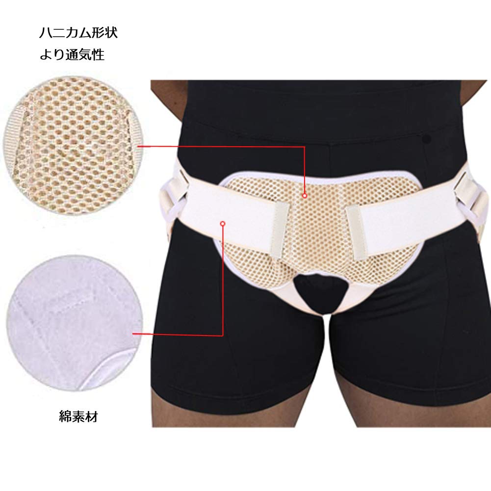 Amazon | Paskyee ヘルニア バンド 脱腸帯 腹部 大人 男性用