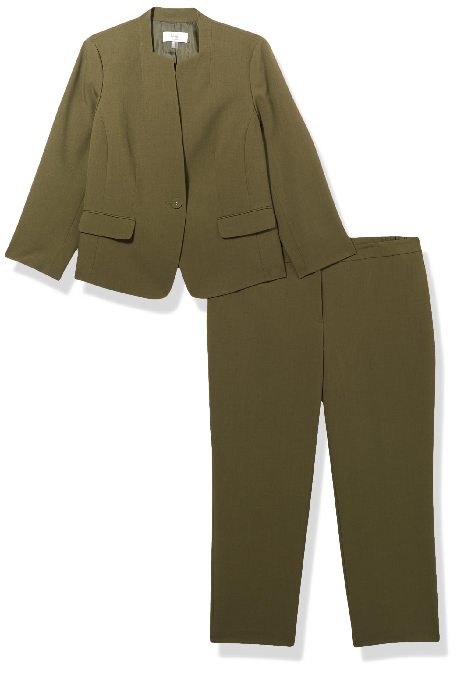 Le Suit Womens Jacket Pant Suit