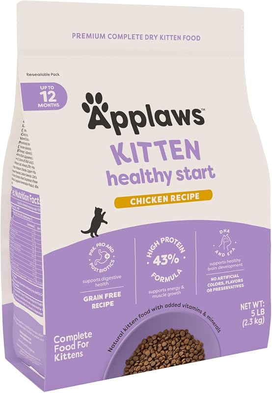 Ração seca para gatos filhotes Applaws Kitten Healthy Start sabor frango sem grãos – 2,27 kg