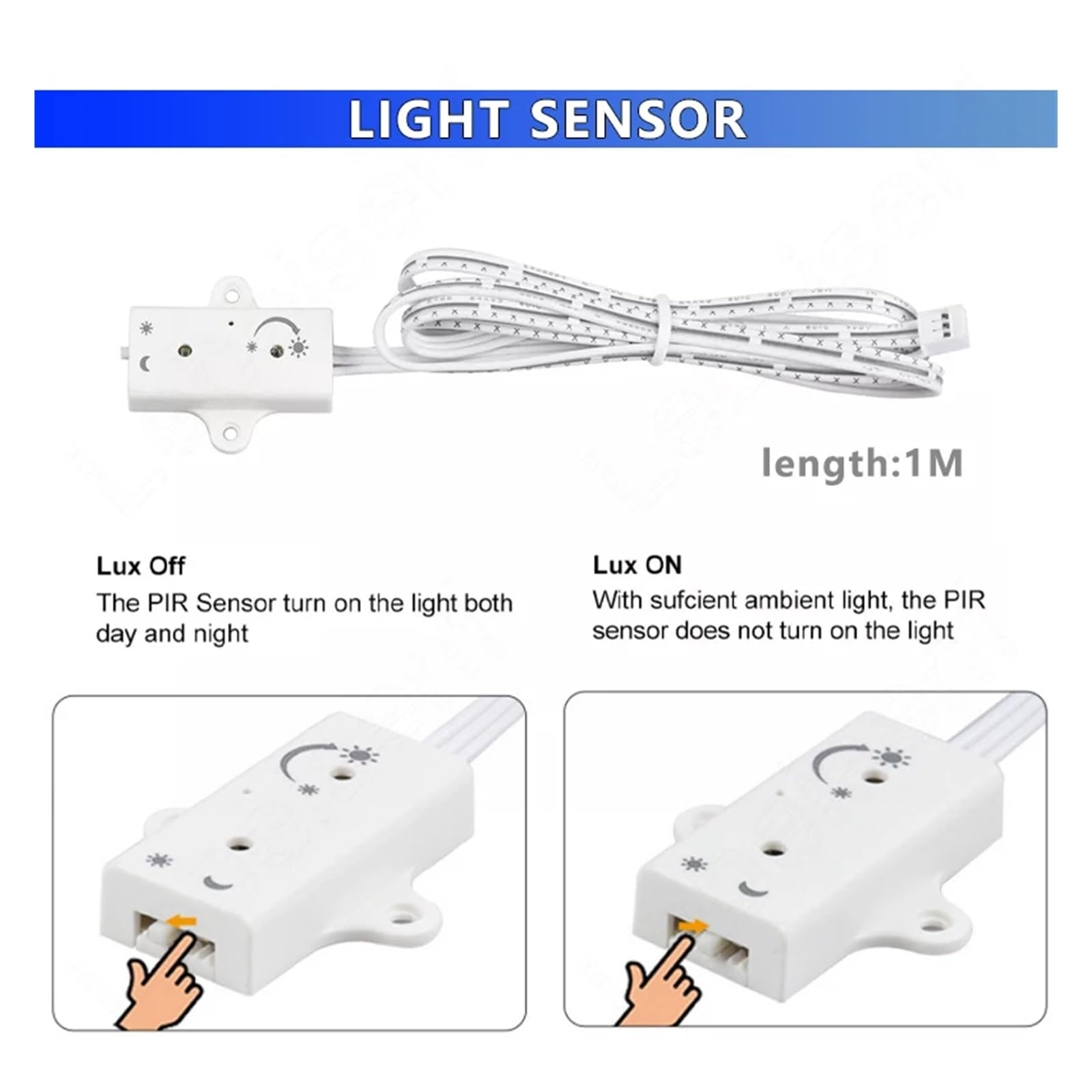 Kontroler oświetlenia schodowego, 10m/zestaw Pixel LED Kontroler Poręczy Schodowej PIR Czujnik Ruchu Światła Dziennego WS2811 RGB Pixel Strip Ściemniacz Światła Wewnętrznego 12V 100W Moc(Full set)