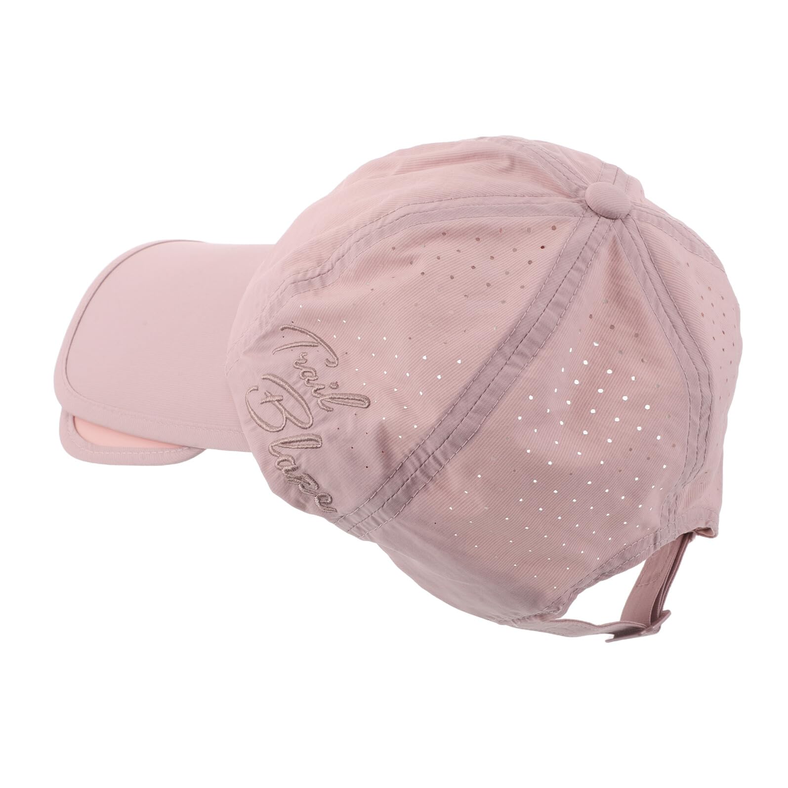 WOONEKY Sombrero de Visera Retráctil de ala Ancha Sol Gorra Deportiva Ajustable con Visera Solar para Mujeres y Hombres para Playa Golf y Correr