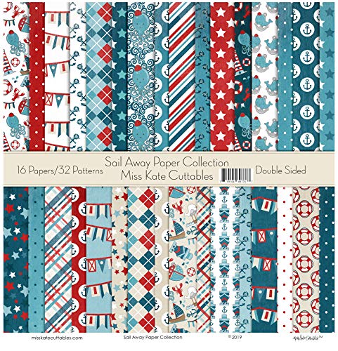 Pattern Paper Pack - Sail Away - 16 Double-Sided 12