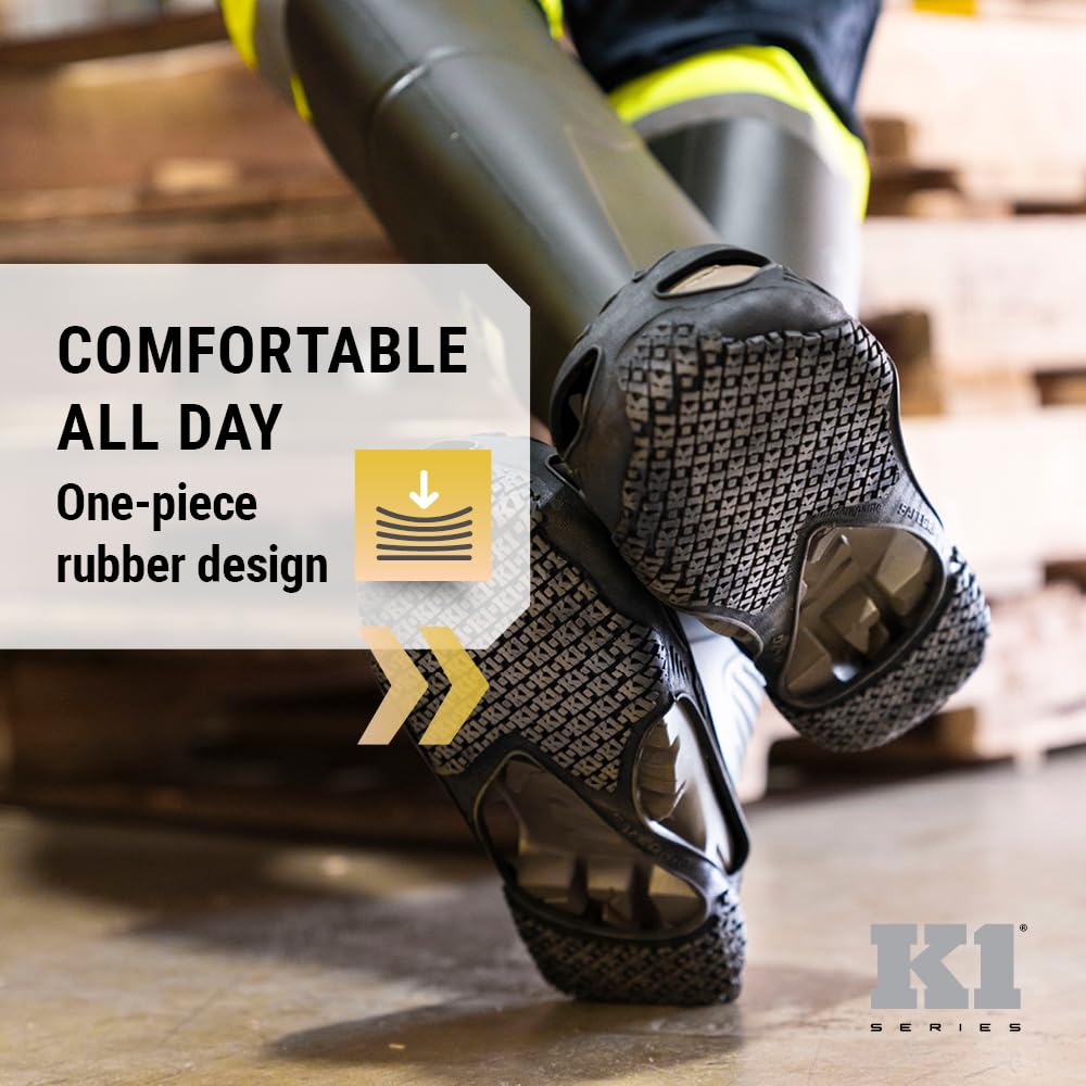 K1 Series SG1 Grip antidérapant sur l'huile et la graisse pour chaussures de travail/sécurité – Aides à la traction pour hommes et femmes dans les services alimentaires, entrepôts