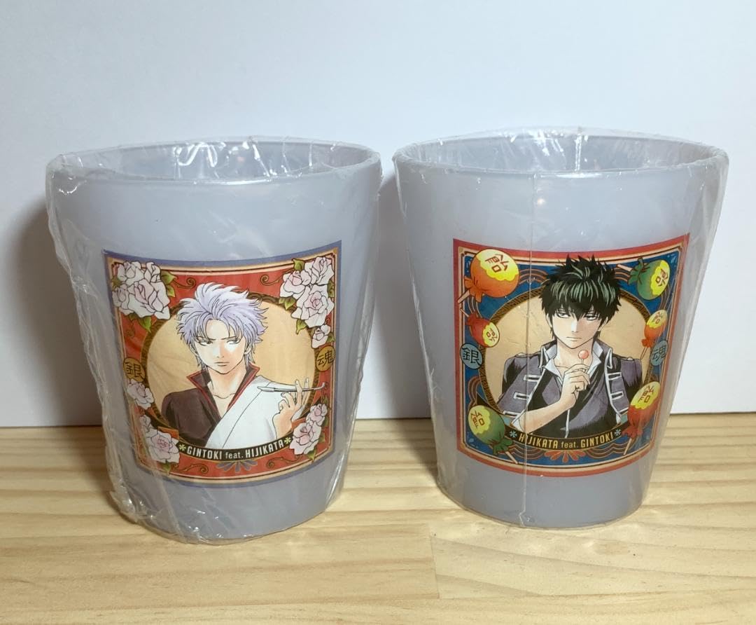 Amazon | 銀魂 坂田銀時 土方十四郎 アクリルコップ | ノーブランド品