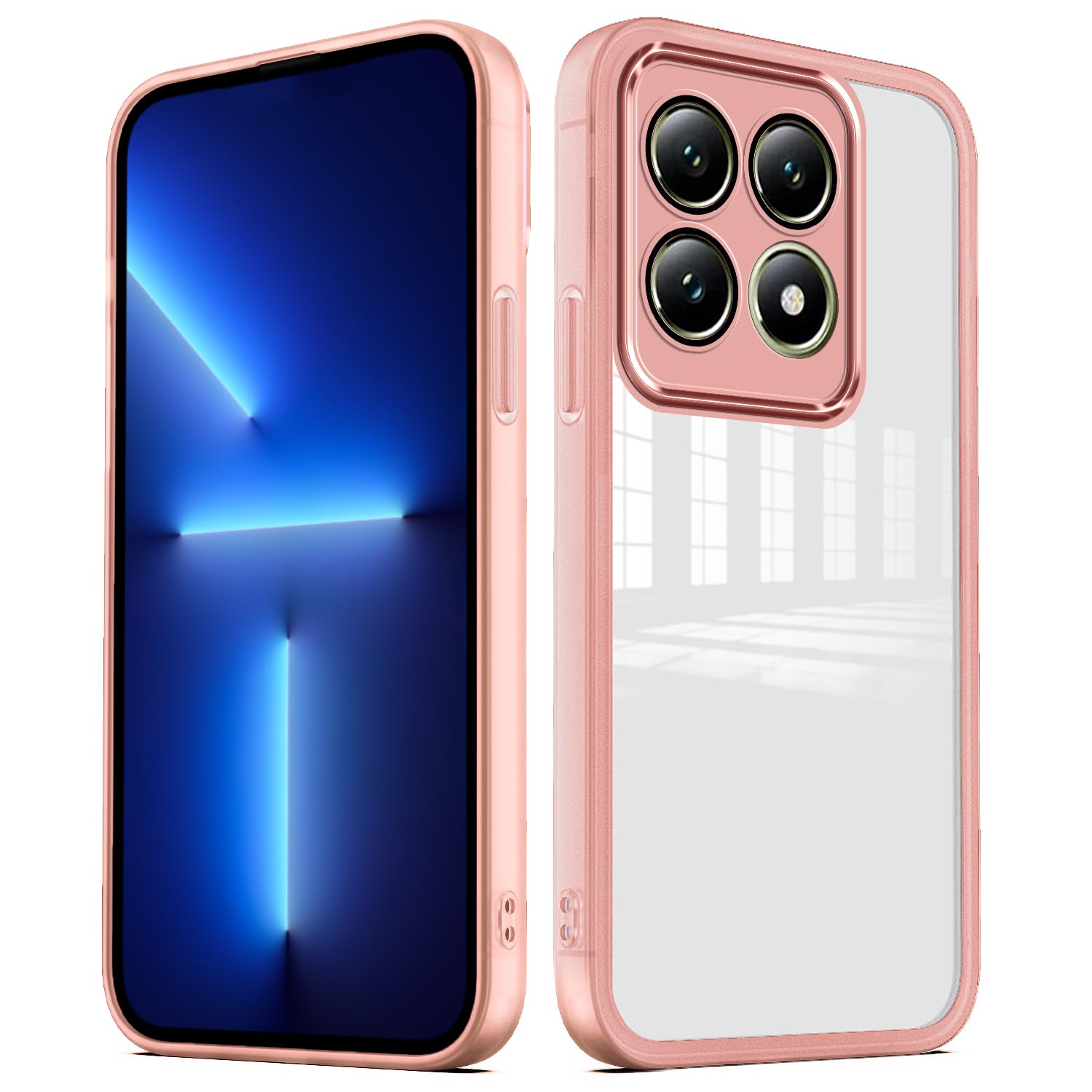 YUXING Handyhülle Für Xiaomi 13 Lite – Transparent, Mit Kameraschutz & Metallrahmen, Ultra-dünn