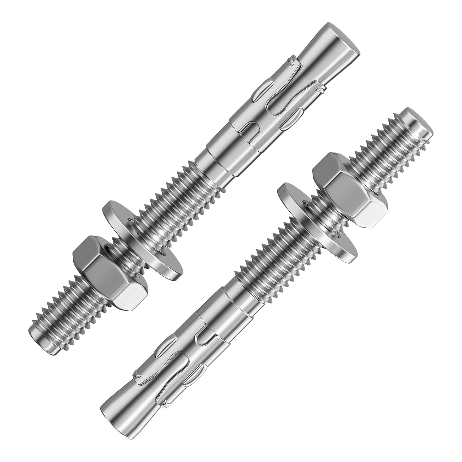 Wavanta M10 x 80mm Heavy Duty Expansion Bolts, Shield Anchor Bolts, 8Pcs