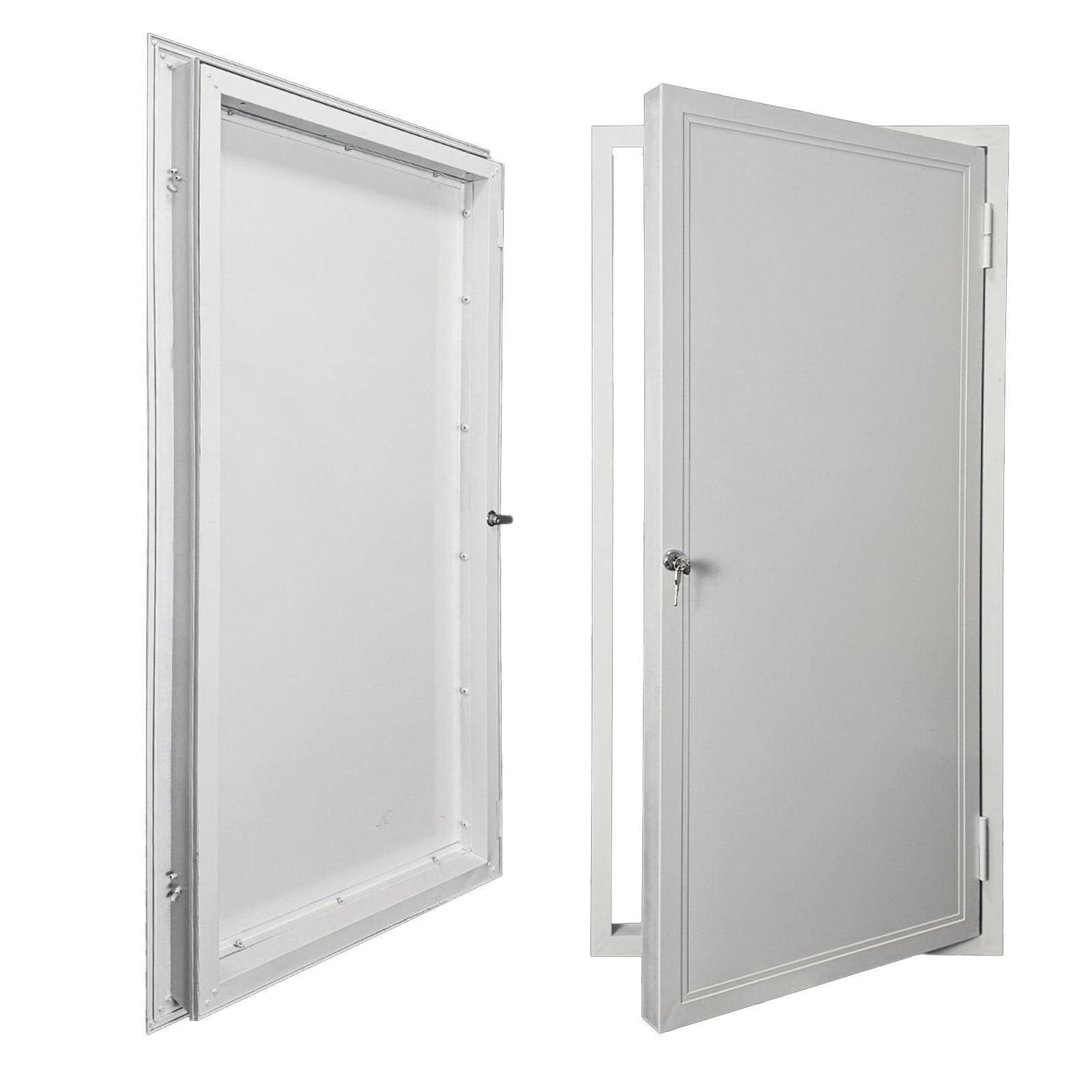 Drzwi metalowe zamykane na klucz, 20×38", 22×40", aluminiowy panel ścienny o strukturze plastra miodu, wpuszczany właz techniczny do komercyjnych instalacji HVAC (30×46 cali/76,2×1
