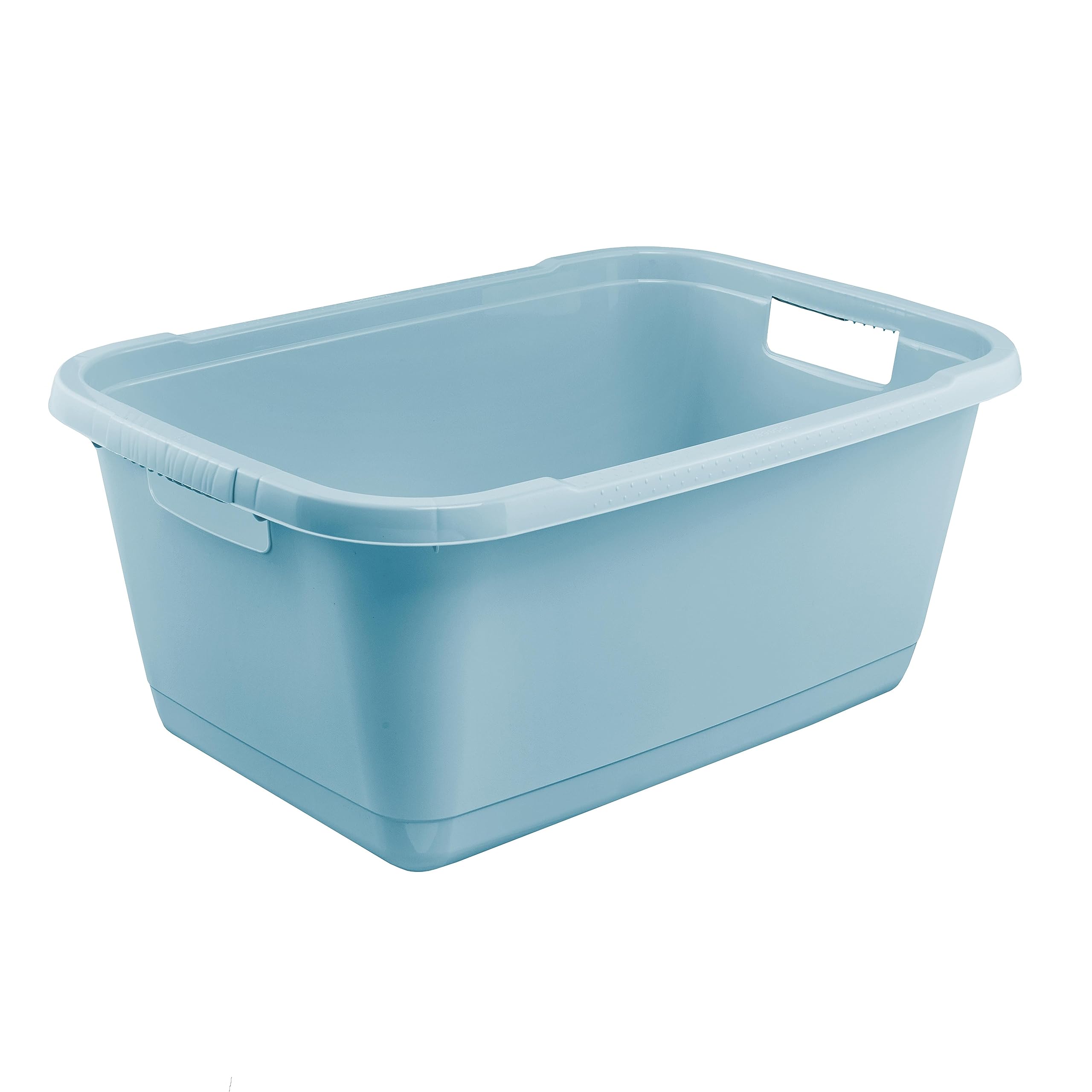 keeeper Cesto para la colada, Plástico resistente, 52 L, Aenna, Azul Nordic