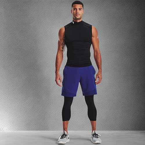 Miniatura 11 de Under Armour HeatGear Armour Compresión Mock Sin Mangas para Hombre