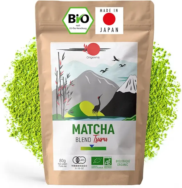 Bio Matcha Pulver Tee Tsuru (Latte Mild) - dm Matcha aus Japan