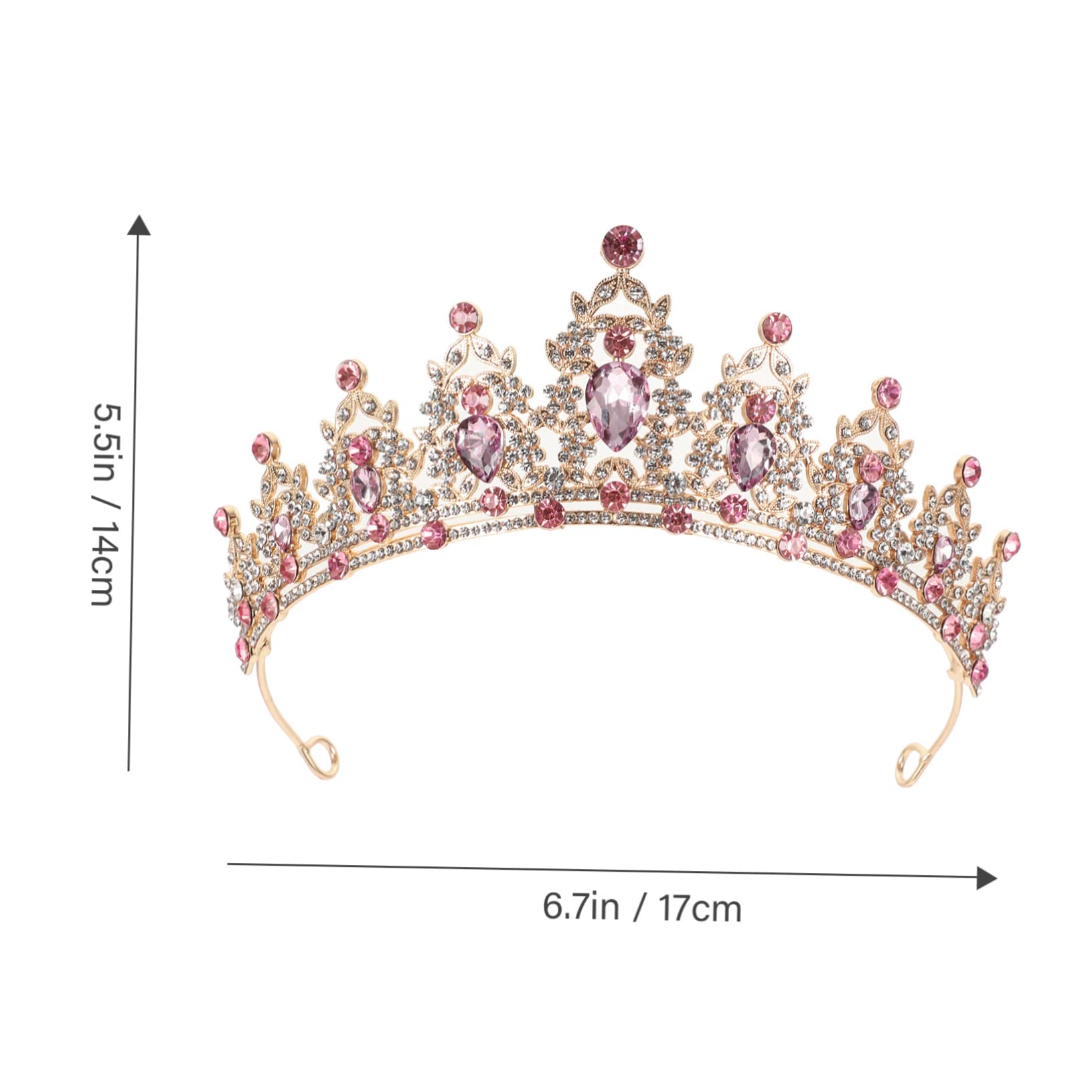 Wedding Rhinestone Tiara for Women and Elegant Crown for Bridal Parties Stunning Decorative Headpiece Rhinestone for Birthdays and Special Events