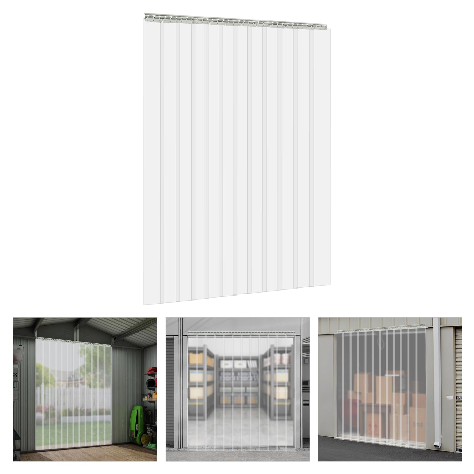 Cortina de puerta de PVC para congeladores, cortina de puerta para la industria de almacenamiento y garaje, transparente para habitaciones con aire acondicionado, entradas de supermercados, 1,8