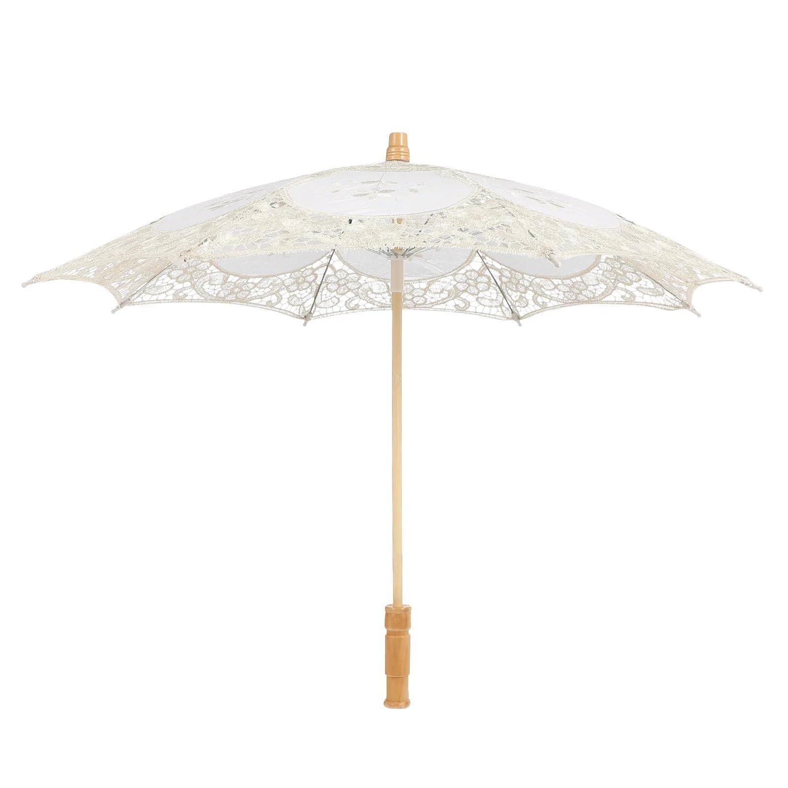 Parapluie en dentelle mariage contre le soleil de cérémonie en plein air