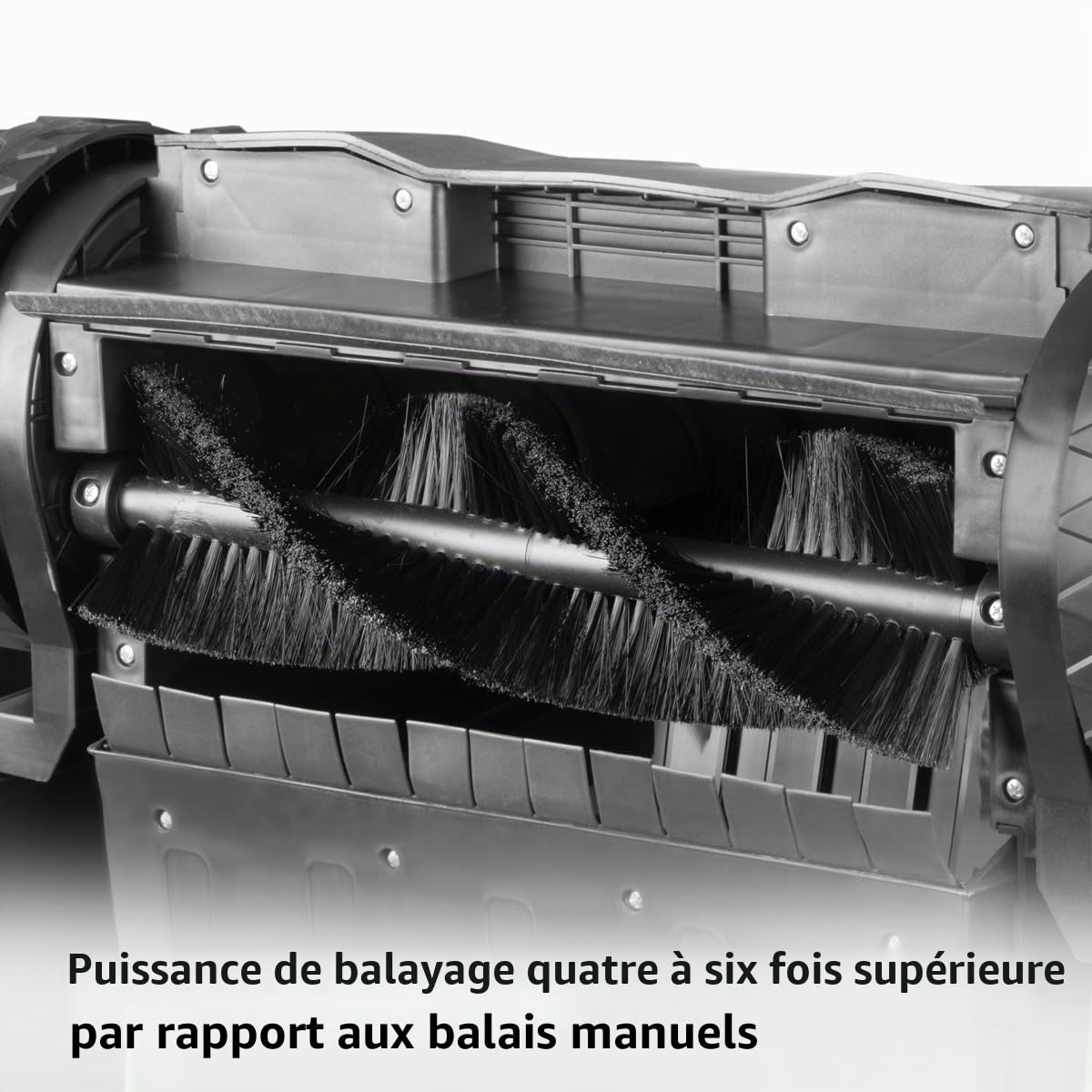 STAHLWERK SL-20 ST Balayeuse manuelle avec largeur de balayage de 650 mm et capacité de 20 l | Balayeuse manuelle avec 2 brosses