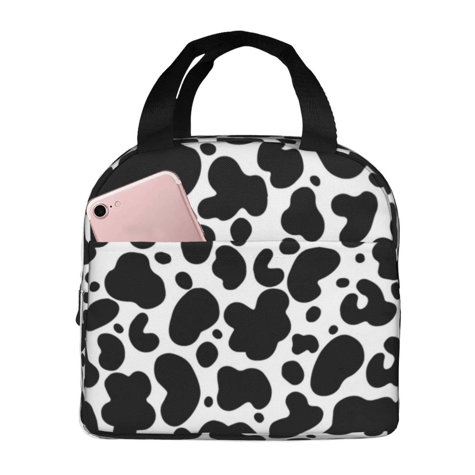 Amazon｜ランチバッグ 保冷バッグ 牛柄 牛スポット お弁当袋 お弁当 お