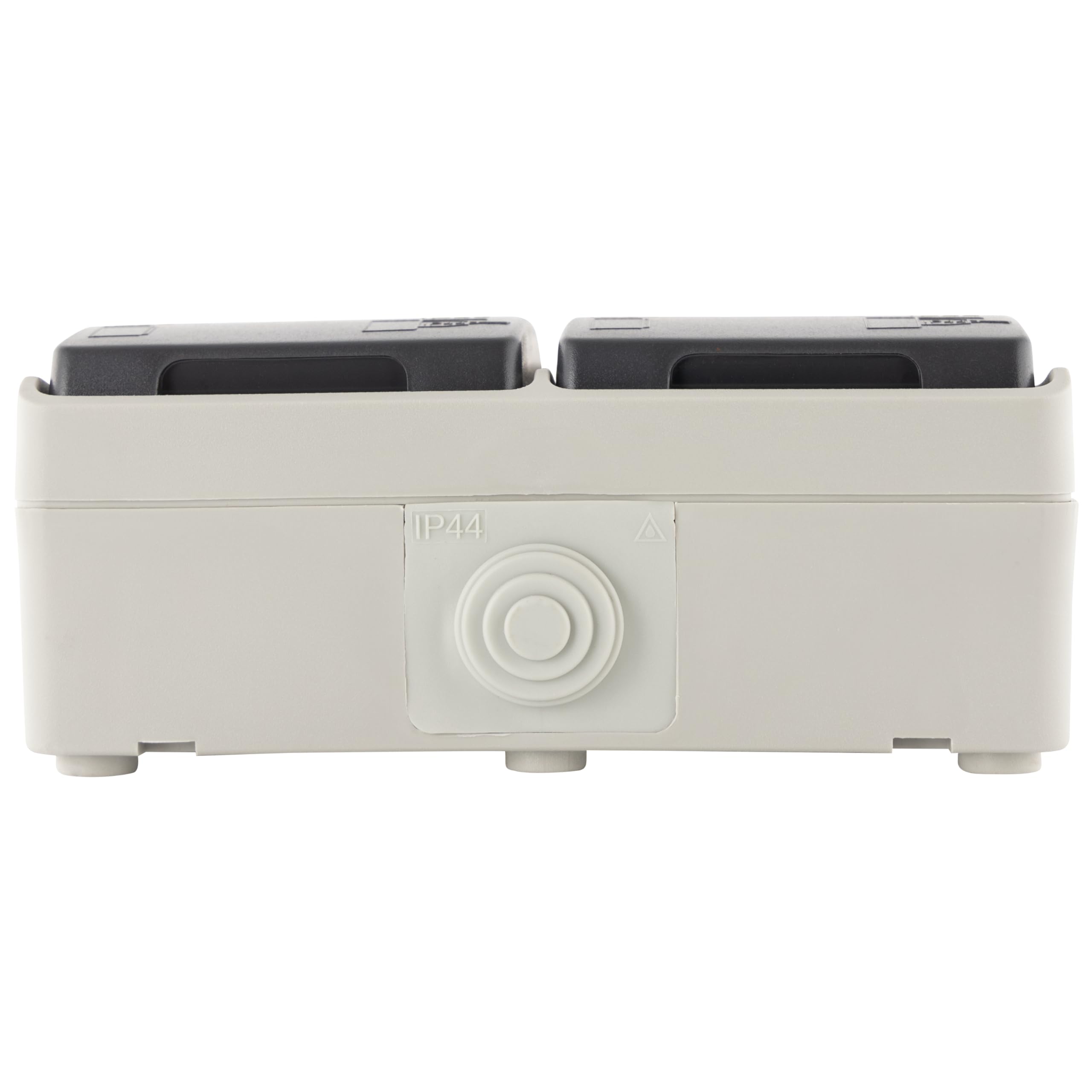 REV AquaStorm - Set risparmio da 10 prese a 1 volta, per ambienti umidi, IP55, a due poli, 230 V, 16 A, colore: antracite