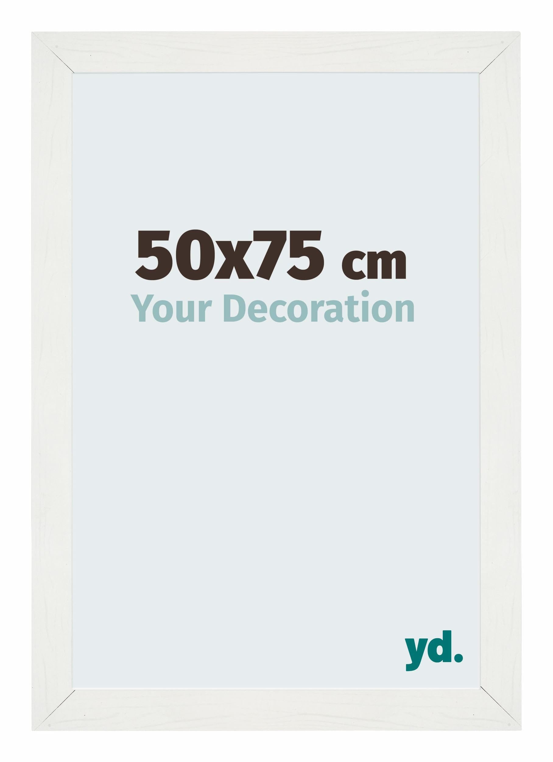 Your Decoration - Puzzle frame 50x75 - White Swept - Puzzle frame 500-1000 Pieces - MDF Photoframe - Mura