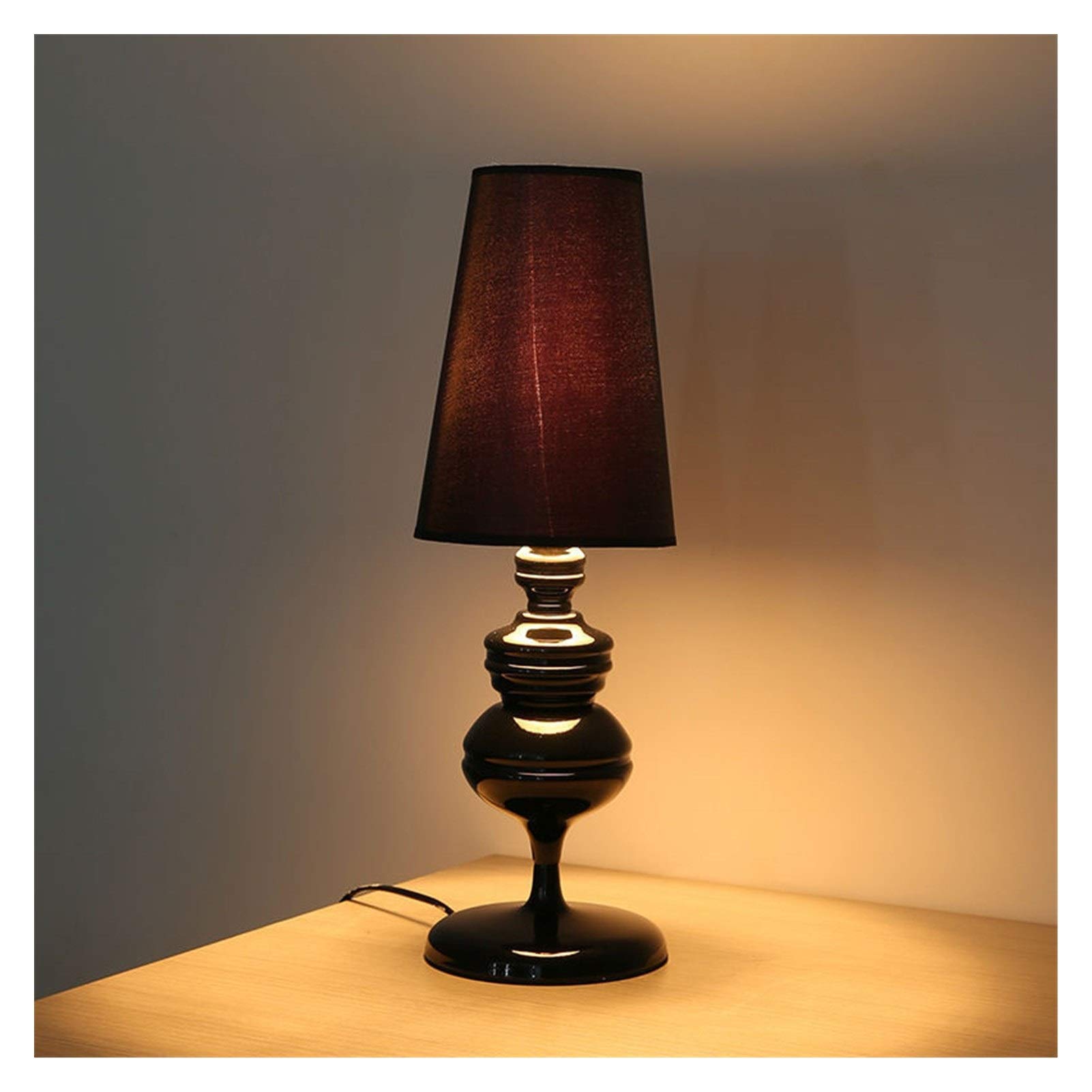 FXJ Prosta lampa stołowa do salonu, sypialni, gabinetu, lampka nocna(White)