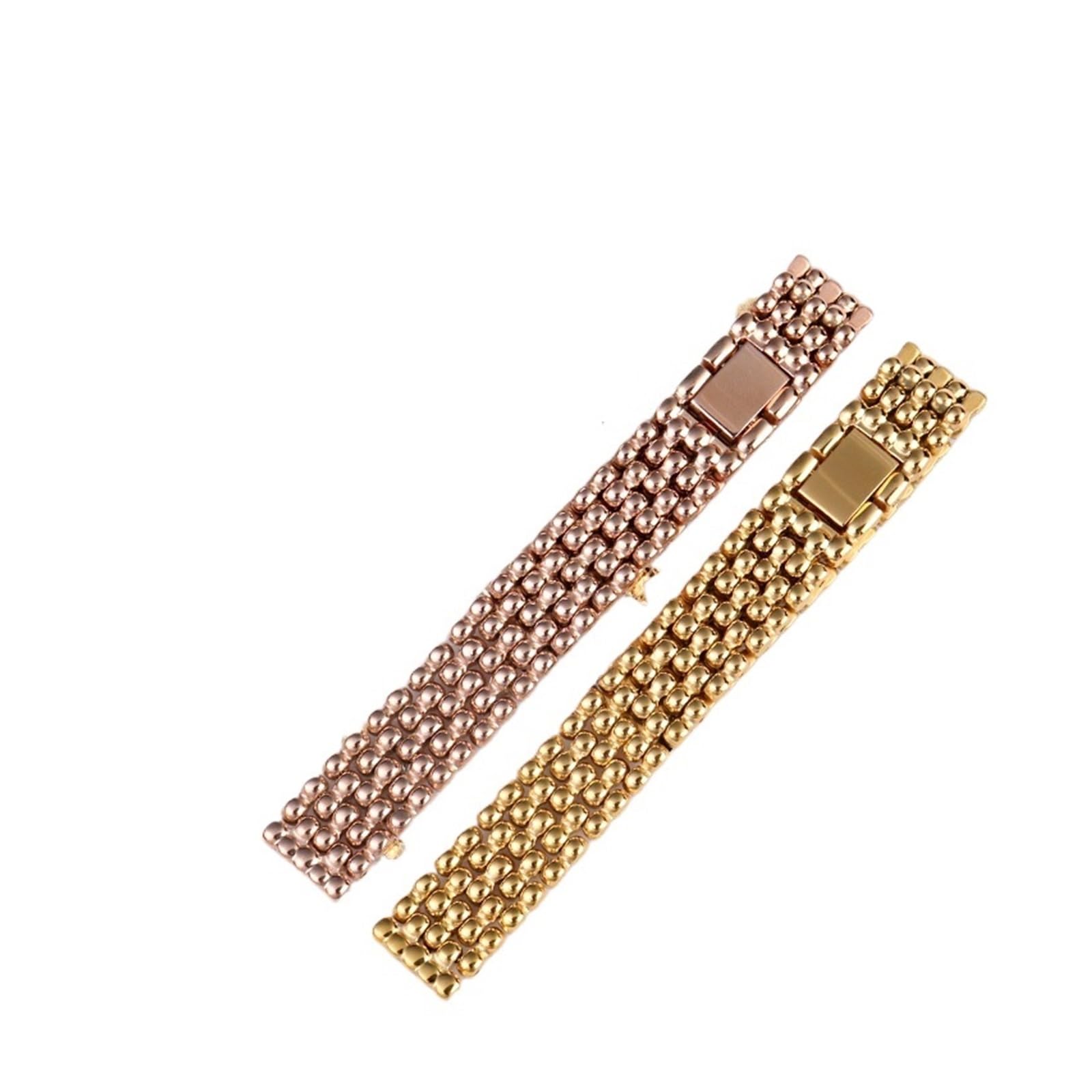 FYYFS Correa De Acero Precisión For Mujer, Pulsera Metal Universal, Cadena Reloj 10 Mm, 12, 14, 16 Y 18