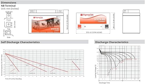 Miniatura 2 de Batería de motocicleta GTX7A-BS (reemplazo)