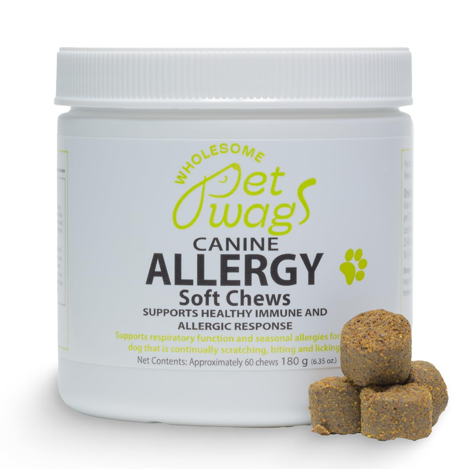 Dog Allergy Relief Soft Chews with Quercetin, Colostrum, Turmeric, Probiotics & TruMune – Supports Itchy Skin, Seasonal Allergies, Immune & Gut Health – Beef Flavor – 60 Chews