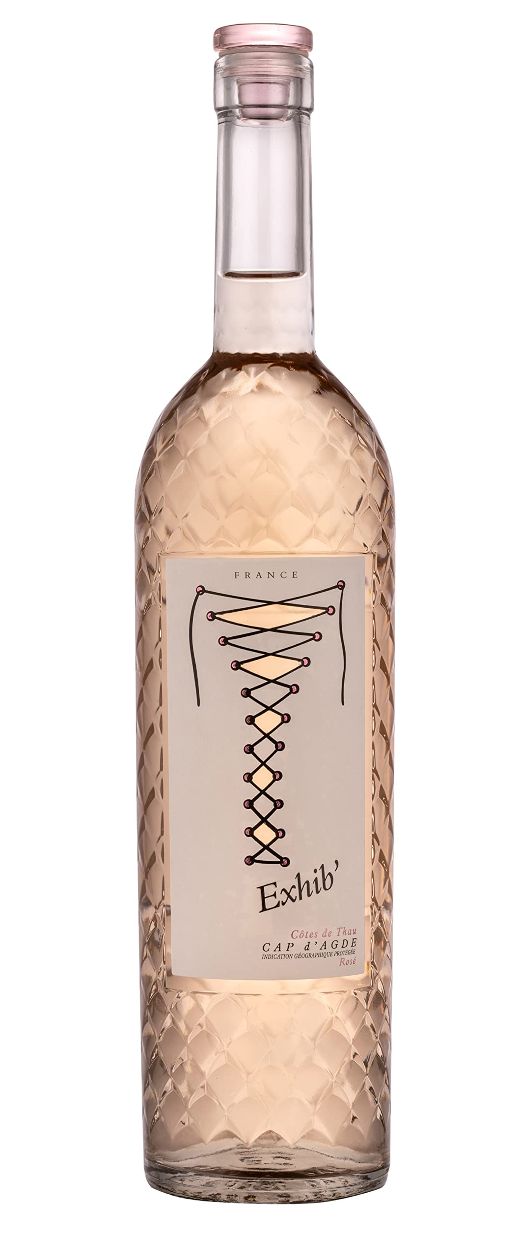 Exhib' - Roséwein aus Cap D'Agde, Sudfrankreich, trocken (6 x 0.75l)