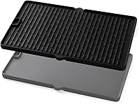 Vista 1 de 7404 Piezas de plancha para parrilla Weber Summit 400 600 Series S-670 S-470 E-470 E-470 Piezas de repuesto de parrilla reversible de hierro fundido