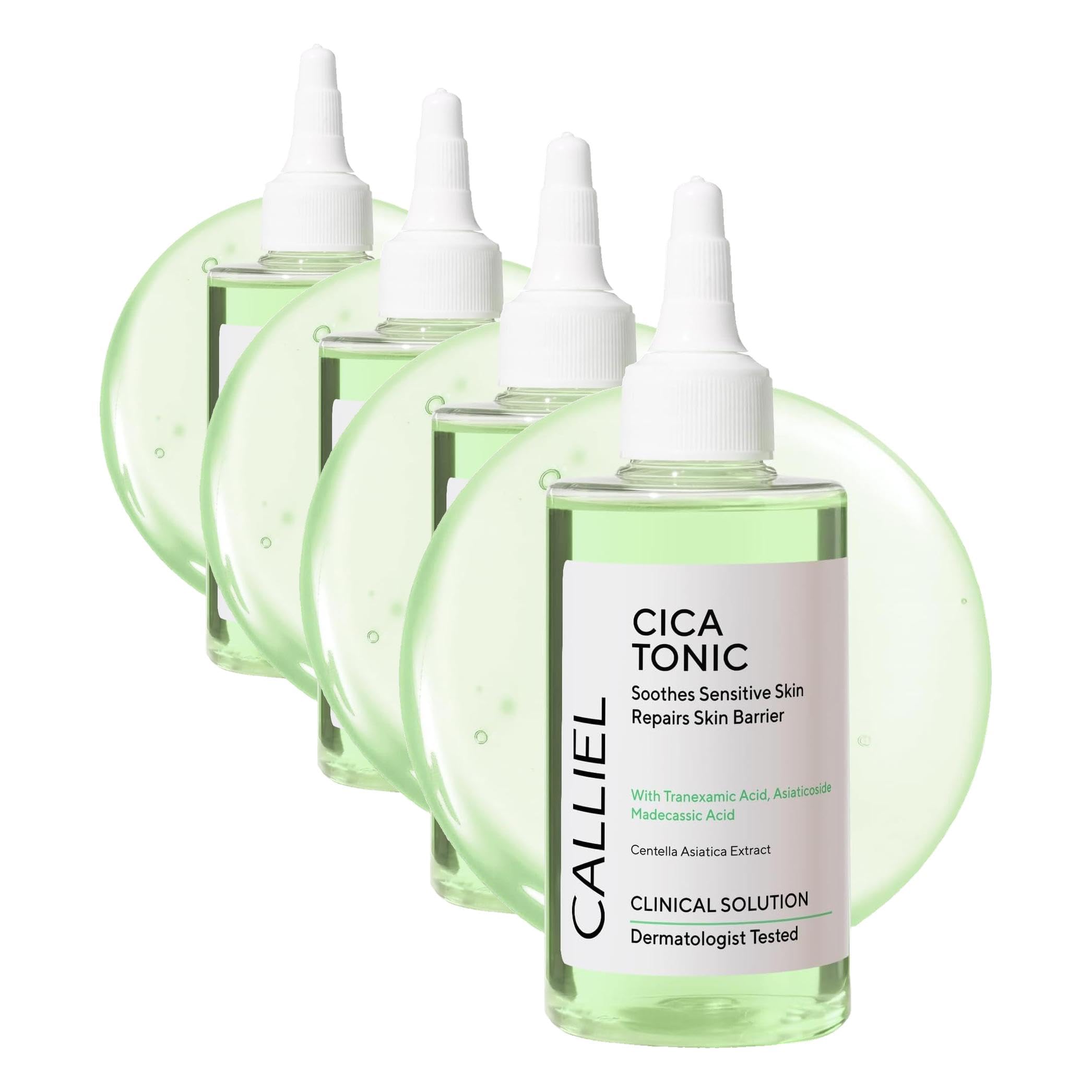 Calliel Hassas Ciltler İçin Yatıştırıcı Cilt Bariyeri Onarıcı Cica Tonik 200 ml (4 paketi)