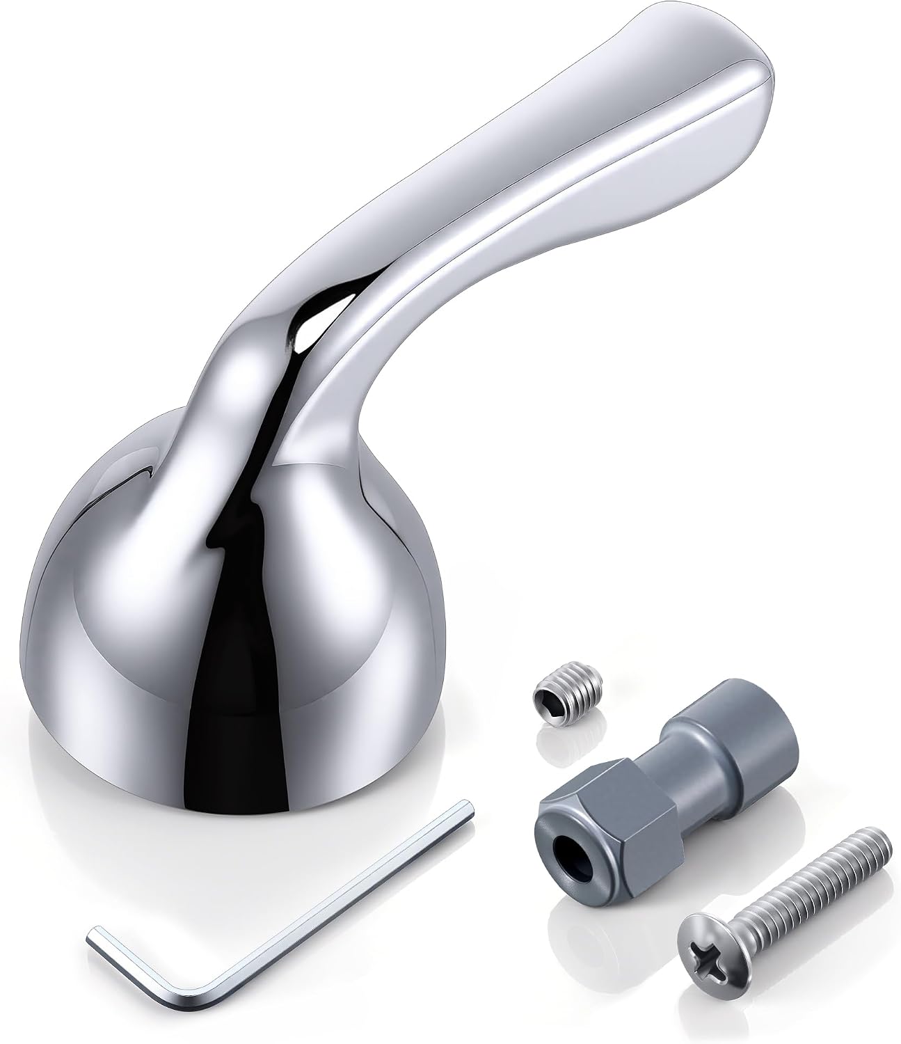 Metal Lever Handle Kit, Compatible with Delta RP74148, Compatible with Delta Foundation Series Single Handle Tub/Shower Faucets(Polished Chrome)