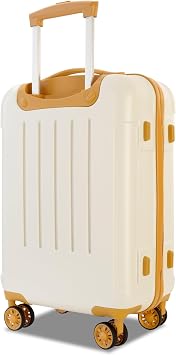 3-Piece Set Hardside Spinner, Brown White, One Size