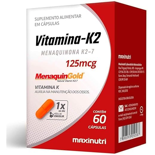 Vitamina K2 (60 caps), Único