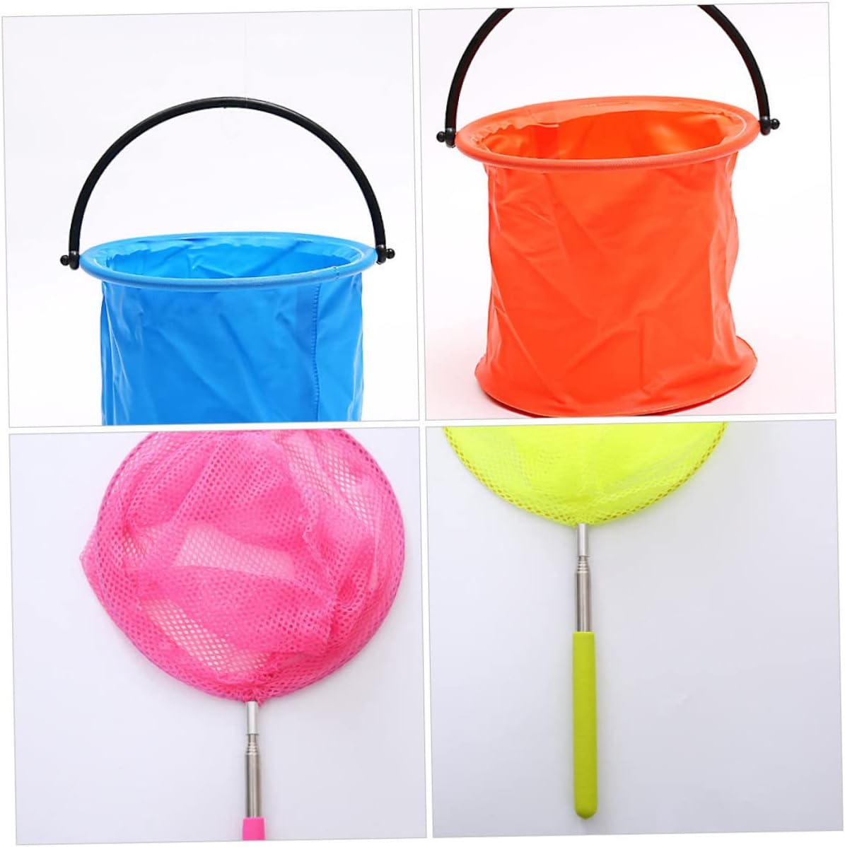 1Set Extendable Catching Nets Insect and Butterfly Fishing Kit for Outdoor Exploration for Gross Motor Skills
