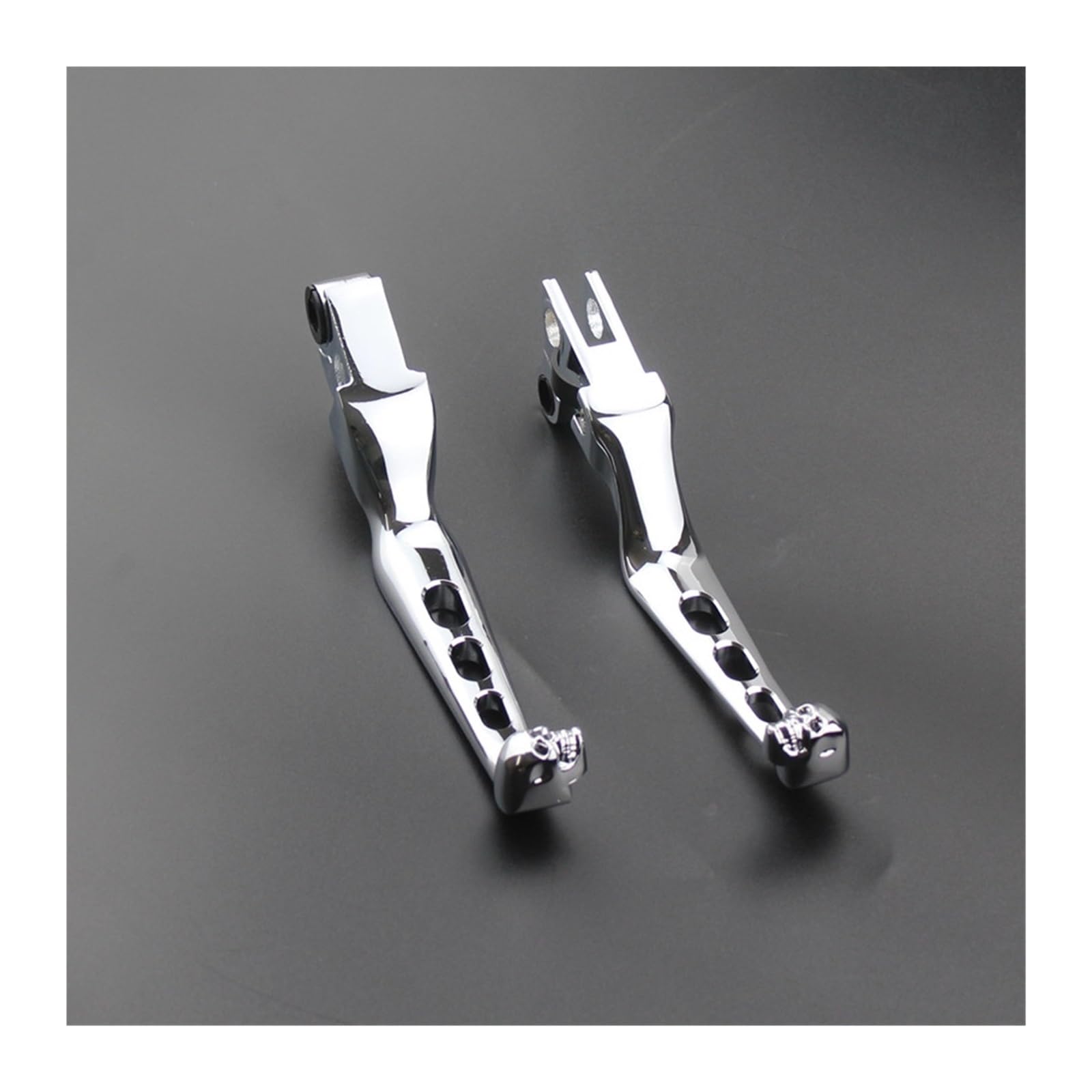 Levier d'embrayage Moto Accessoires pour Moto Leviers de Frein et d'embrayage tête Mort Noire pour Harley Dyna, pour Sportster Softail(Argent)