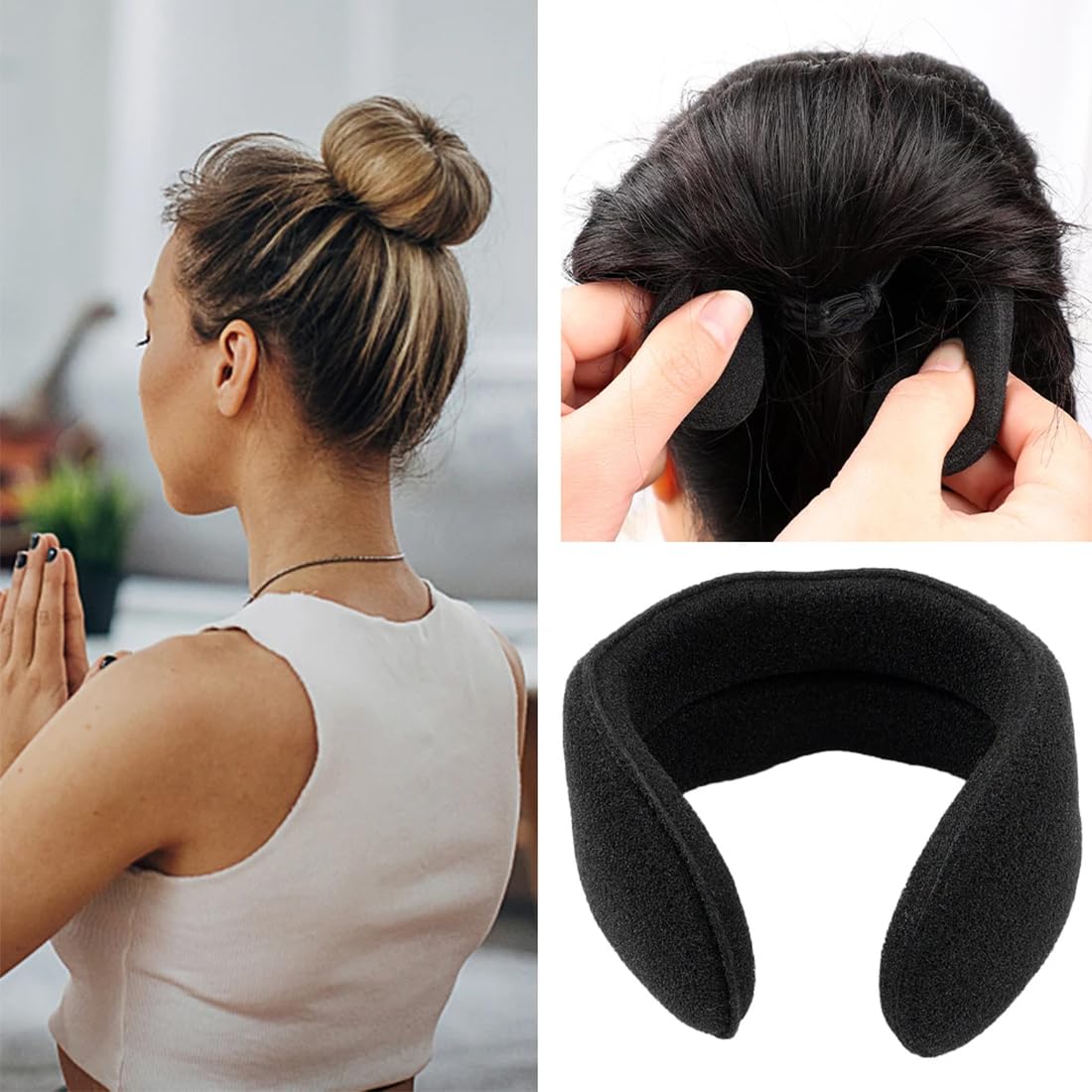 Máquina para Hacer Moños para El Pelo, 5 Piezas, Donas para Cabello, Herramienta de Moño para Mujeres y Niños