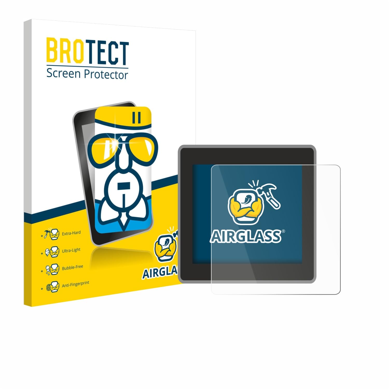brotect Glass Screen Protector Film Compatible with Choyong LC90 - Glass-Foil 9H Protection [Scratch Resistant, High Clarity]