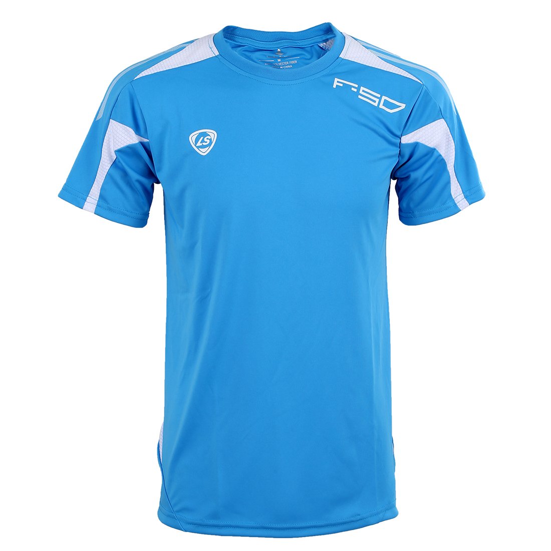 LS06 Summer Outdoors T-Shirts Tops Slim Fit Sport Shirt O-neck Quick Dry men shirt Blue XL