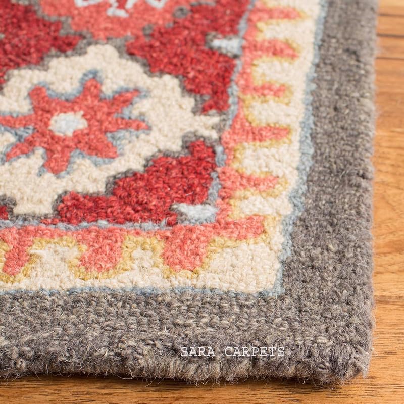 Image of Modern Abstract Hand Tufted Wool Floor Carpet for Home decore Living Room|Home and Bedroom & Hall 12x15feet (360 x 450cm) Multi H4
