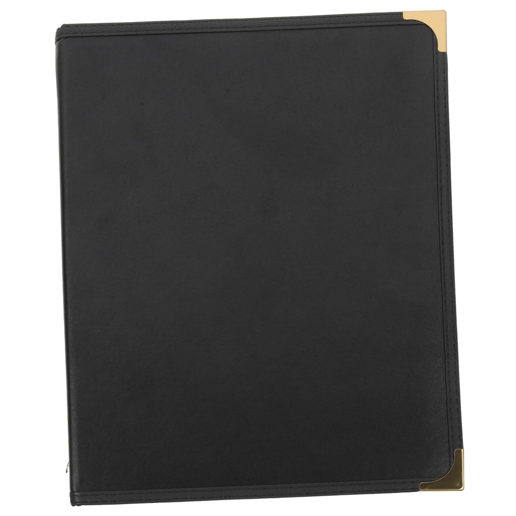 NAMOARLY Loose-Leaf Clear Menu Binder Double Panel Menu Cover PVC Menu Holder Transparent Restaurant Menu Covers Clear Menu Sleeves Cocktail Menu Holder Recipe Book Binder Pu Black