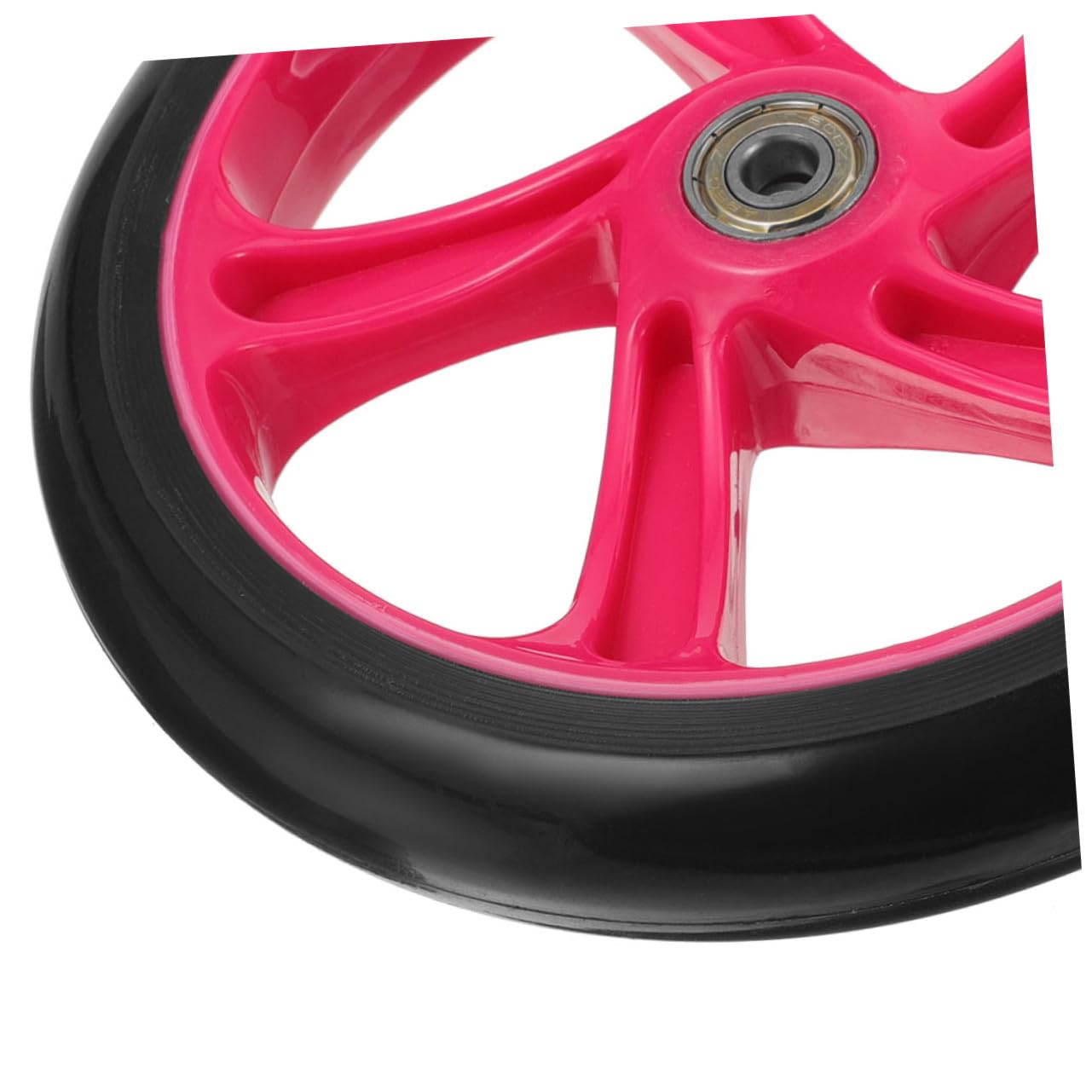 Roue de Trottinette Antidérapante Lot de 2 en PU Résistant à l'usure Diamètre 175 Mm Facile à Installer Compatible Skateboard et Scooter Électrique