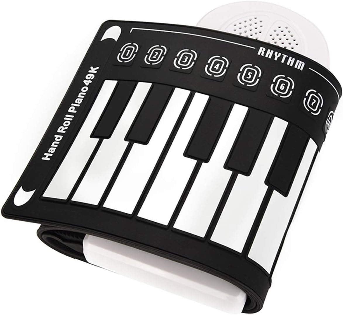 pianoforte digitale 49 tasti pesati | Elettronica ​pianoforte con altoparlante stereo integrato, Tastiera per bambini e principianti | CLAVIER