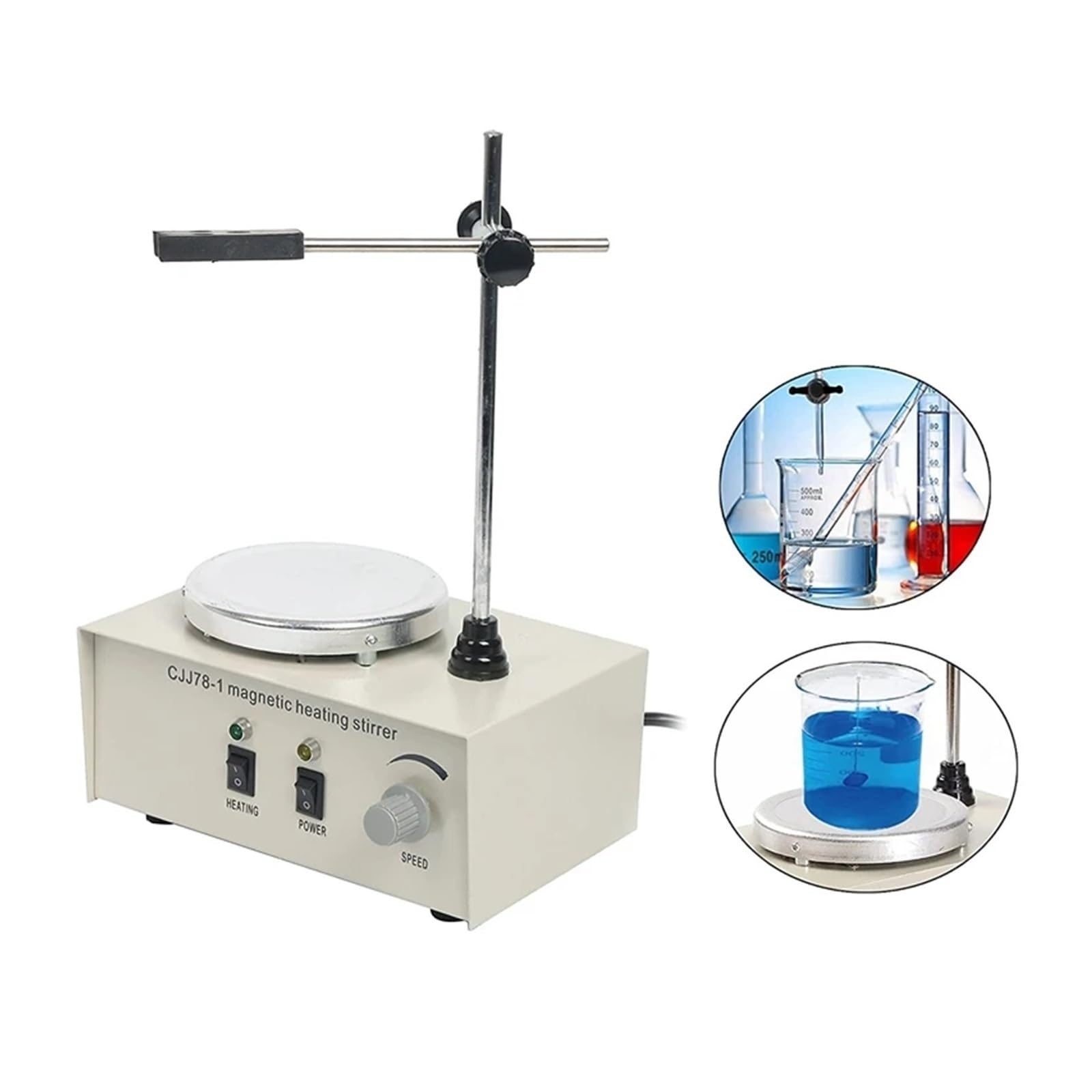 LABOR-Rührer, Heizung Magnetrührer Labormischer Maschine 78-1 Heizplatte Labor for Rühren von 1000 ml
